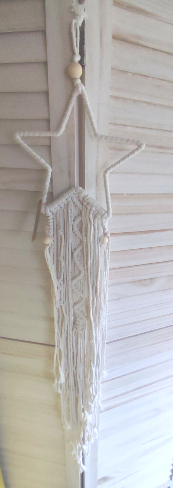 Macrame wandhanger ster