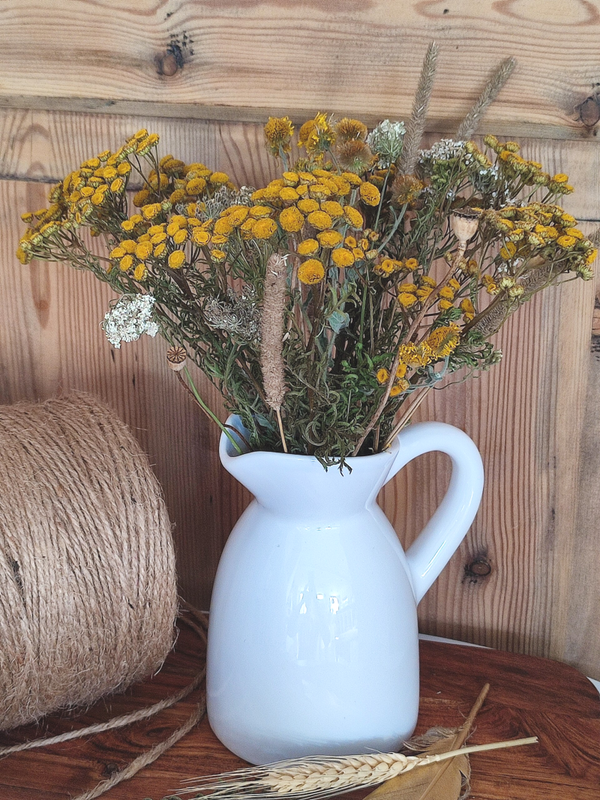 Boerenmeisje Kaat - Droogboeket met vaas