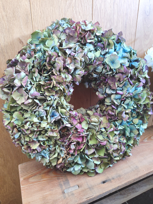 Krans gedroogde hortensia