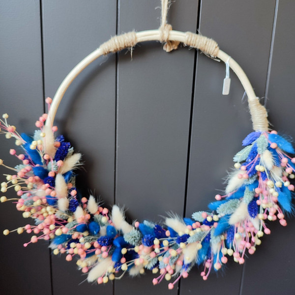 Droogbloemenhoepel in rattan 25cm of 30cm-B2B