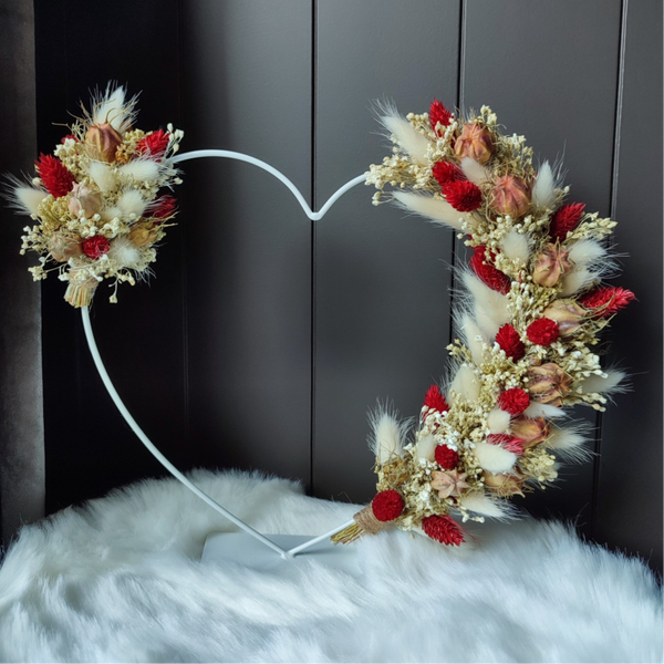 Staander hart Zwart/Goud -25cm - direct beschikbaar