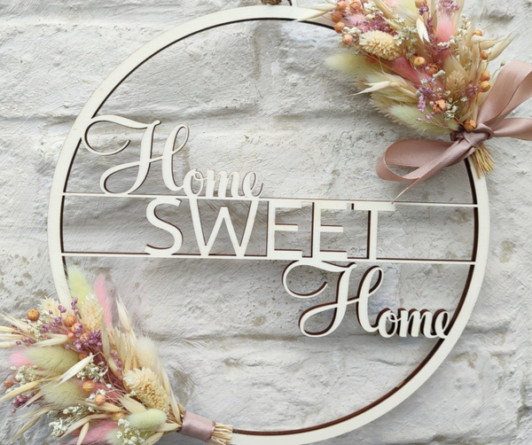 Naamcirkel home sweet home - omhoog hangen-B2B