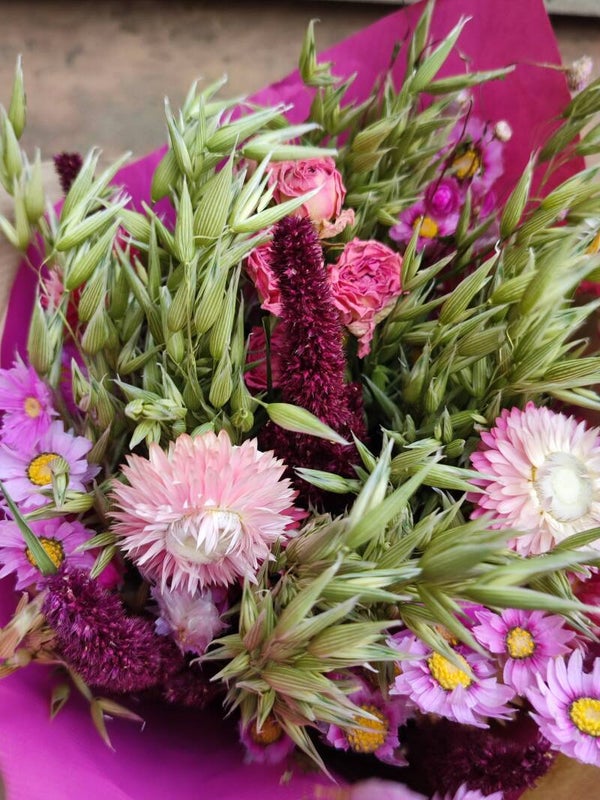 Lady pink -Droogboeket zonder vaas