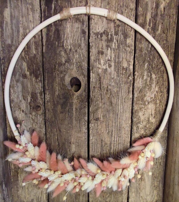 Workshop droogbloemenkrans in ratan 36cm 15/04