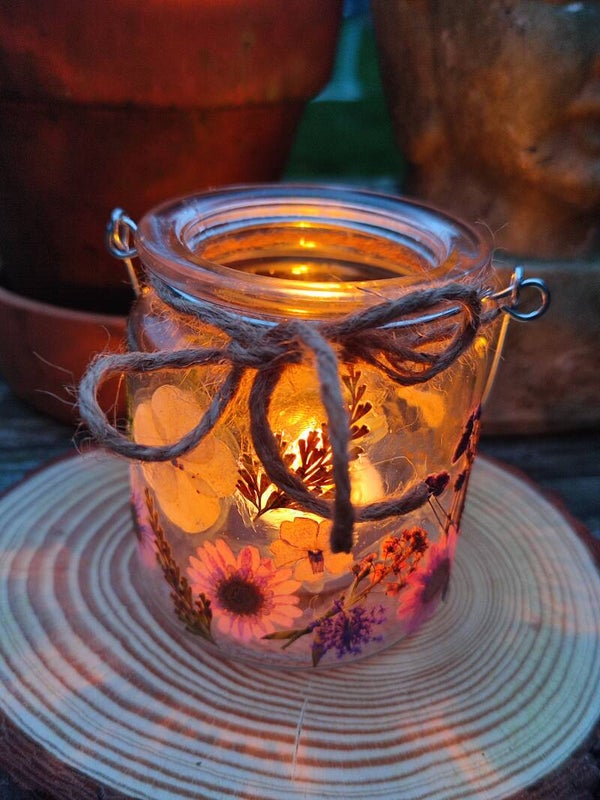 DIY box - geperste bloemen