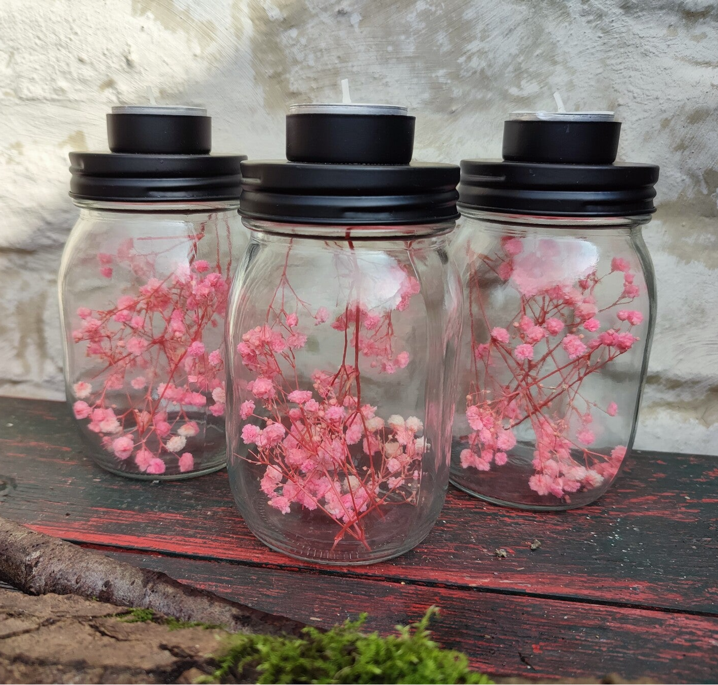 Theelichthouder-roze