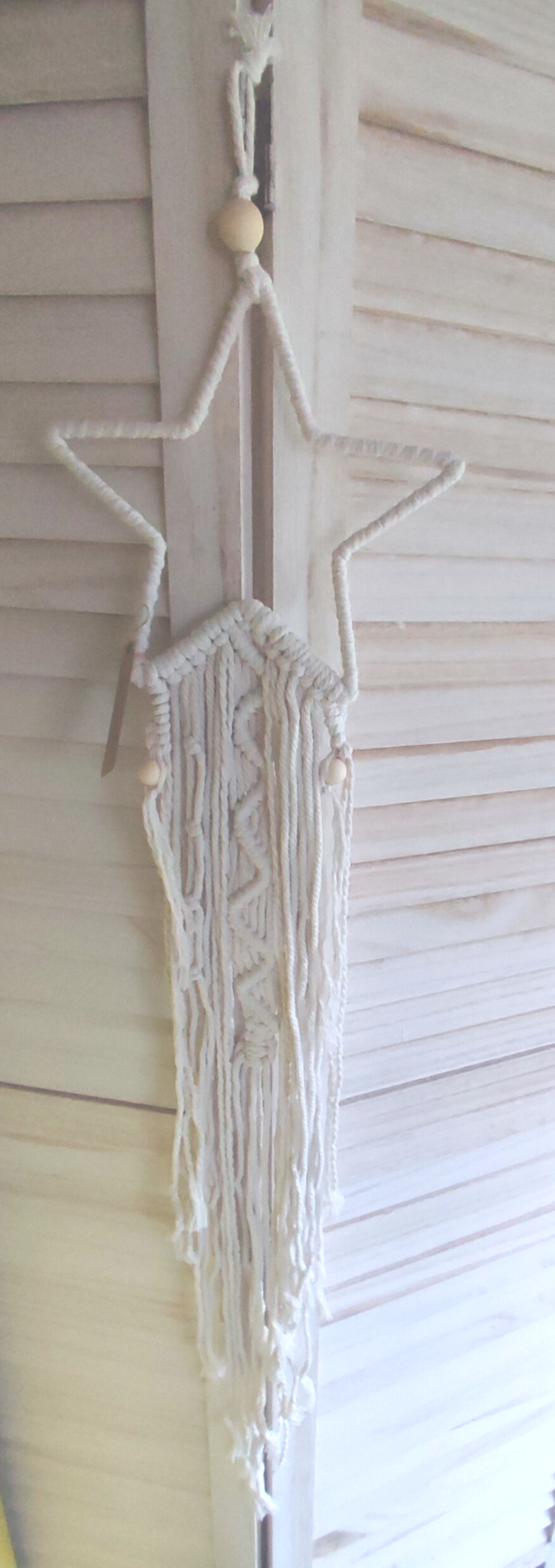 Macrame wandhanger ster