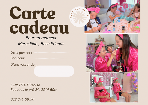 Bon cadeau pour un moment à deux ( Mère -Fille, Beste Friends )