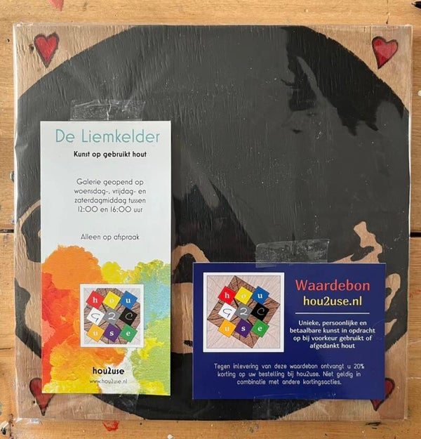 Echo op hout (gepersonaliseerd)