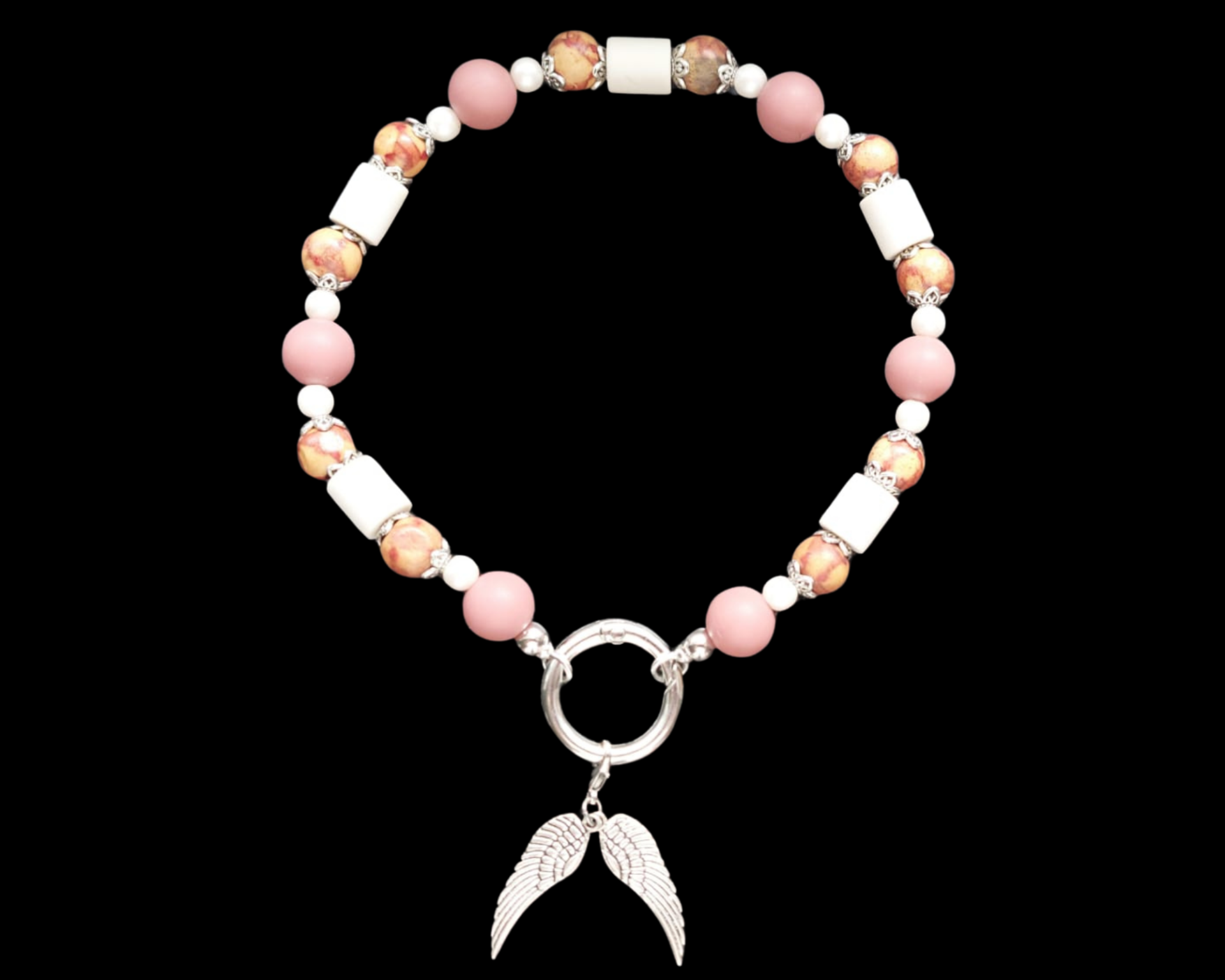 WHOEFF! Anti-tekenband oud roze-zilver