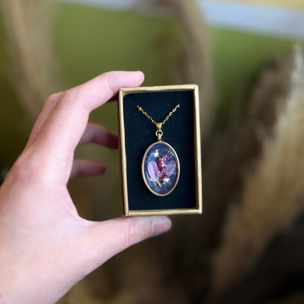 Pendentif - fleur séchée