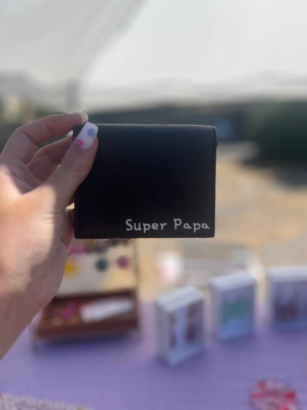 Portefeuille Homme Personnalisé "Super Papa"
