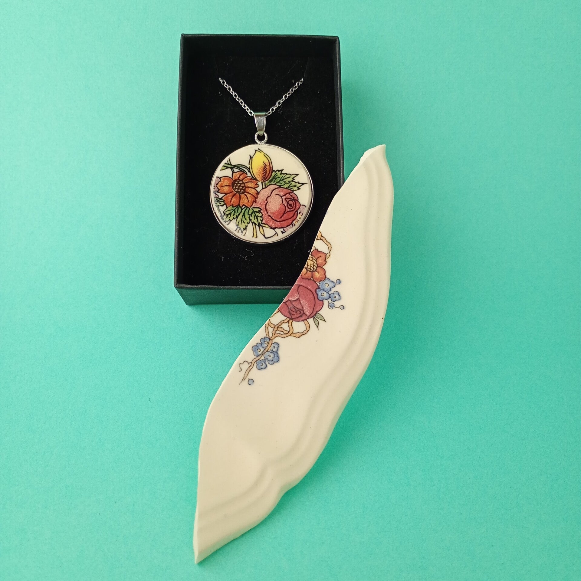 pendentif bouquet champêtre