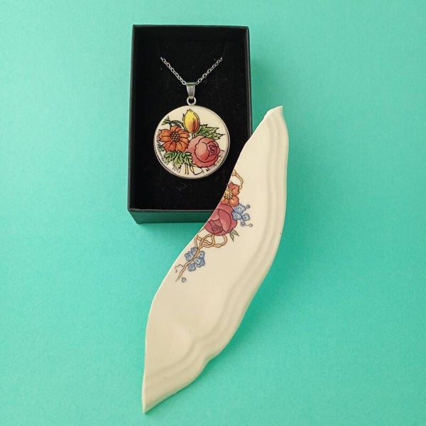 pendentif bouquet champêtre