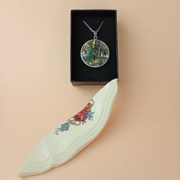 Pendentif maison alsacienne