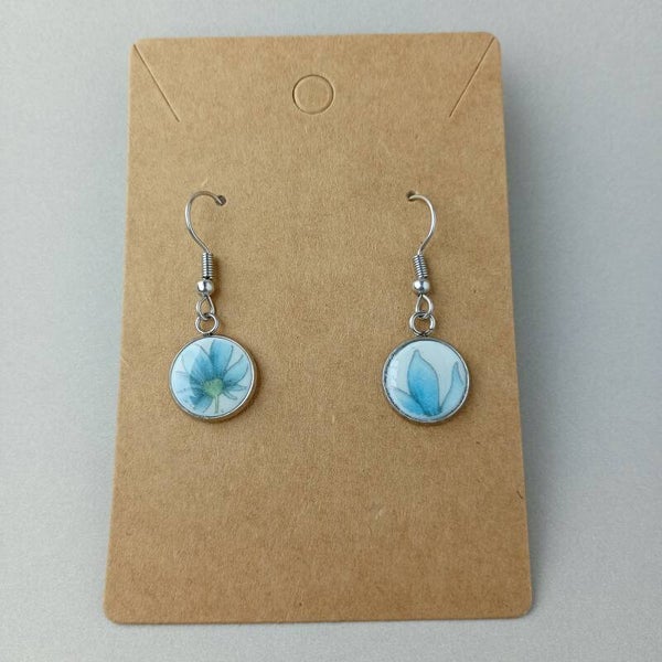 Boucles d’oreilles « Fleur d’Azur »