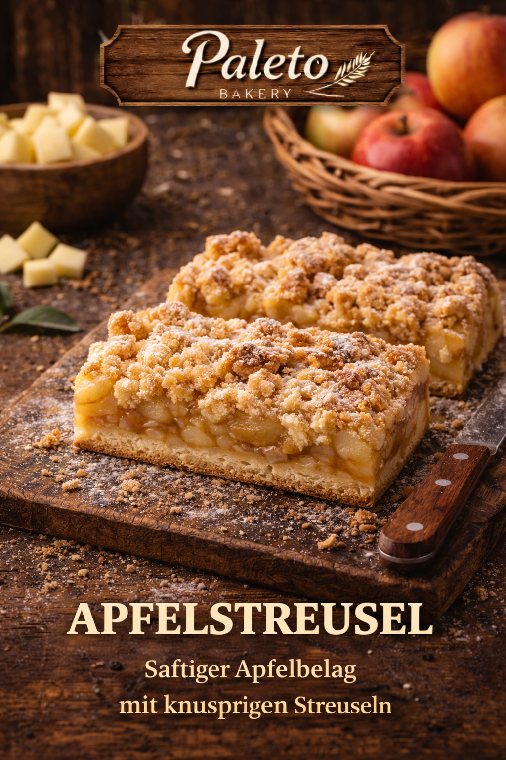 Paleto Bakery - Apfelstreuselkuchen