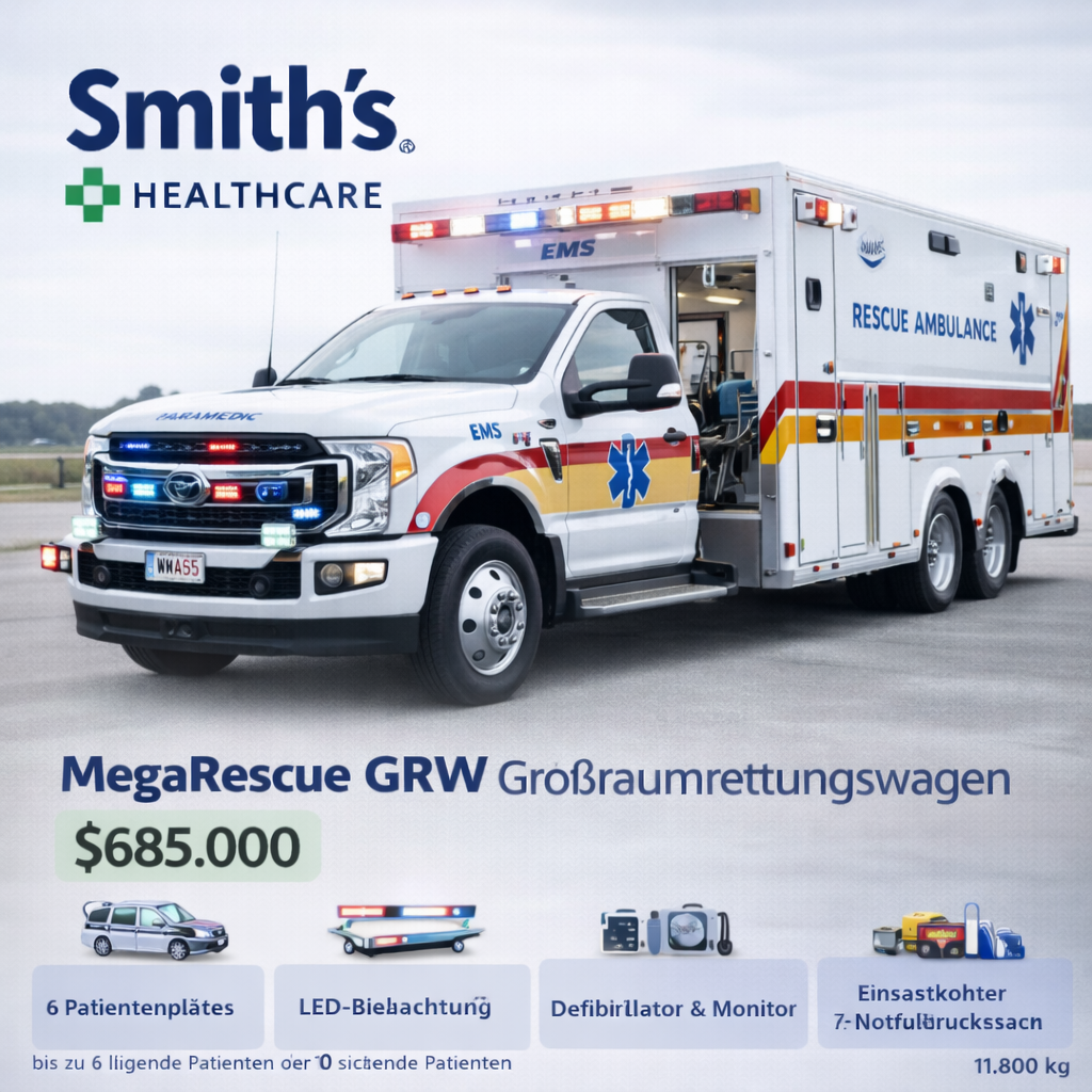 Smith’s Healthcare – MegaRescue GRW Großraumrettungswagen