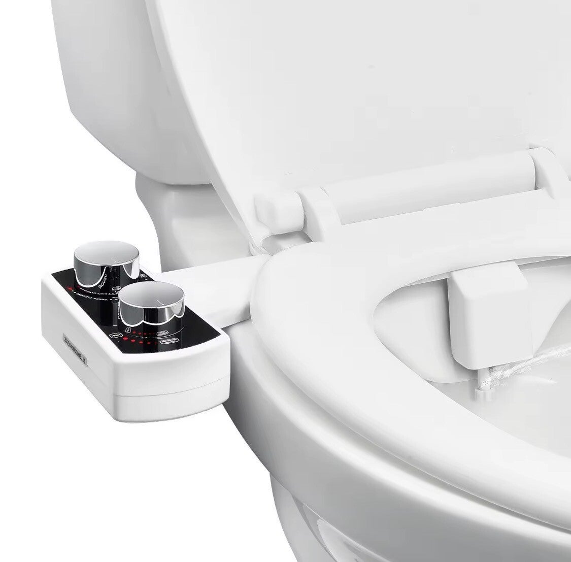 Dual Retractable Nozzles Bidet Attachment for Toilet Non-Electric Bidet Seat with Adjustable Water Pressure Easy installation