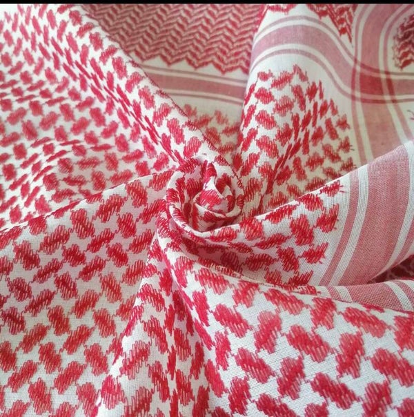 Saudi Palestine Keffiyeh Adult Red Shemagh
