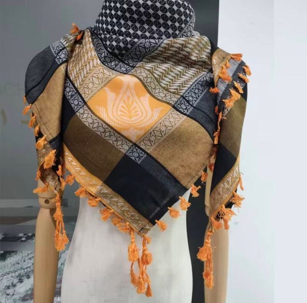 Woven Hot Selling Premium Quality Palestinian Keffiyyeh Scarf Cotton