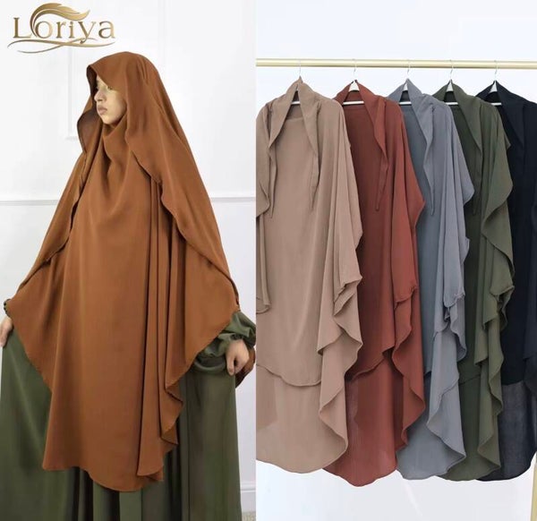 Abayas Musulman Niqab Muslim Woman One Layer Khimar Islamic Clothing One Piece Muslim Hijab