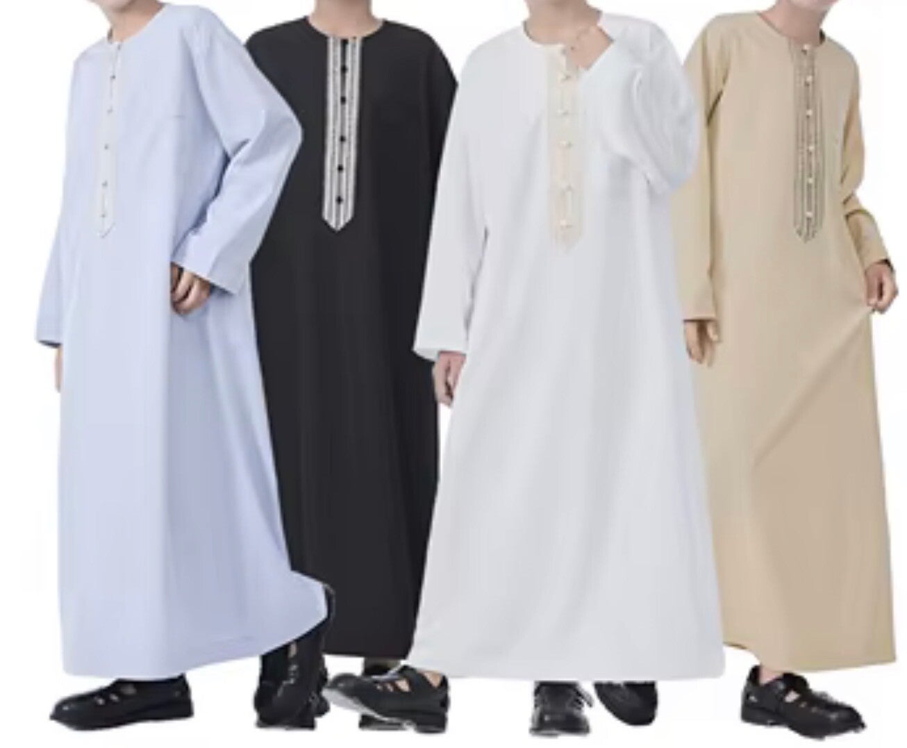 Middle East Ethnic Clothing Children Arabic Boy Robe Thobe