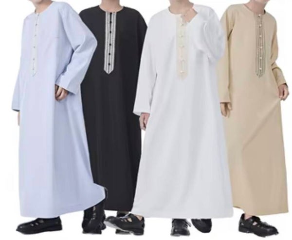Middle East Ethnic Clothing Children Arabic Boy Robe Thobe