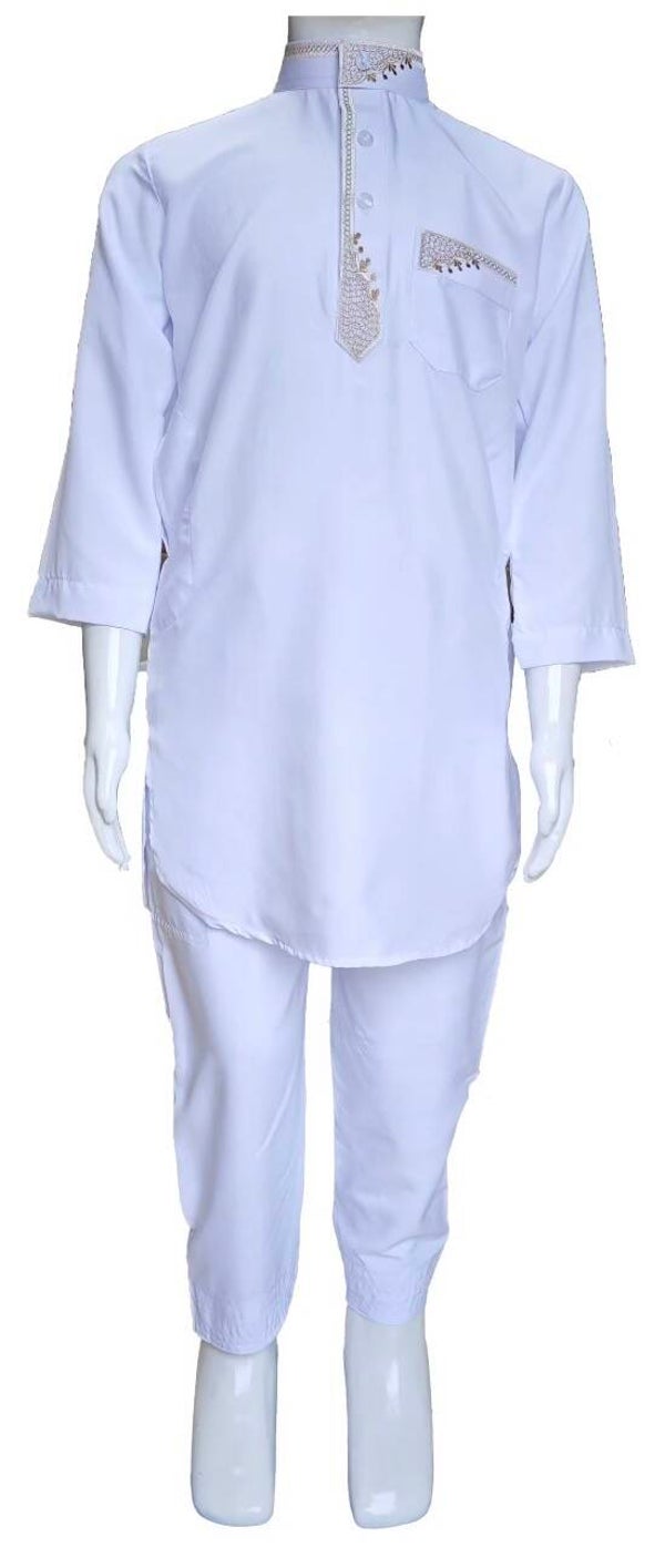 Boys Thobe Afghanistan Style Traditional Wear 3X Fabric Soft Comfort Breathable Custom Sizing