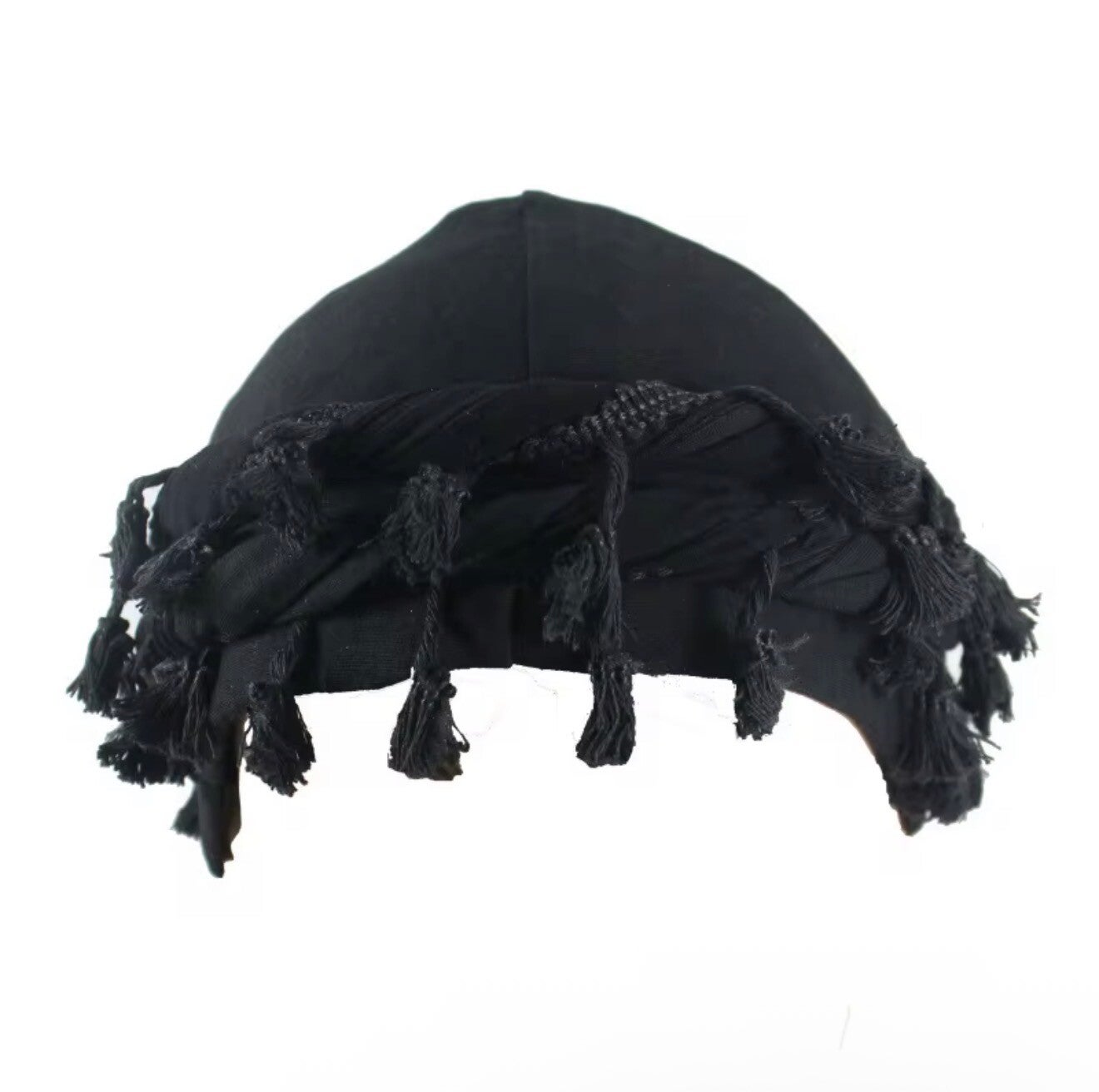 Turban  for Children Tassels Braid  Halo Silk Satin Lined Cap Durag Twist Head wraps Hat