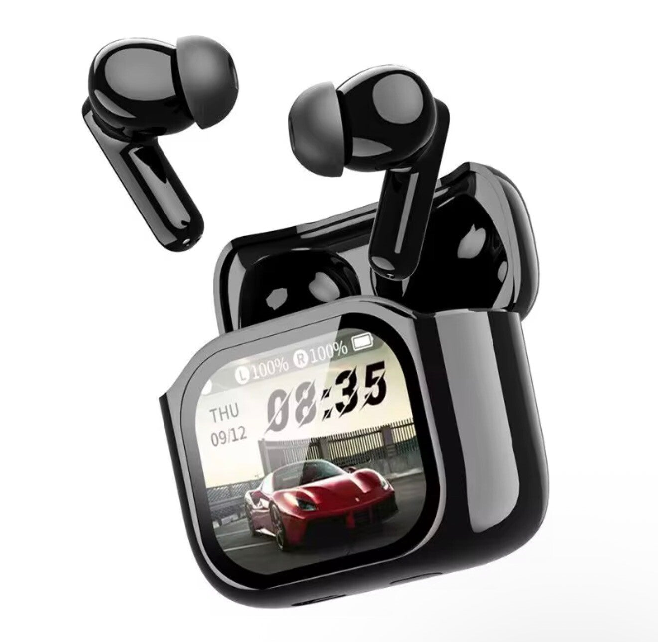 Hot Selling JM19 TWS Wireless Earbuds with Touchscreen Hifii Stereo Bass LED Power Display IPX5