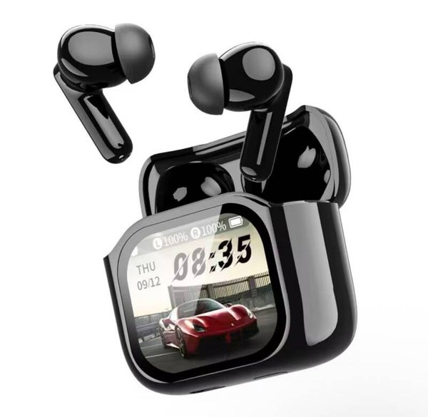 Hot Selling JM19 TWS Wireless Earbuds with Touchscreen Hifii Stereo Bass LED Power Display IPX5