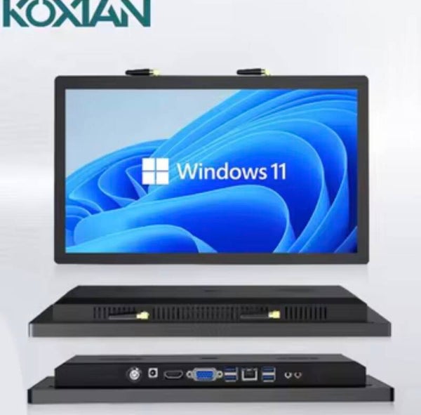 18.5 Inch Industrial Panel PC with VESA Mount IP65 Waterproof Screen Windows 11 System Capacitive Touch All in One Computer
