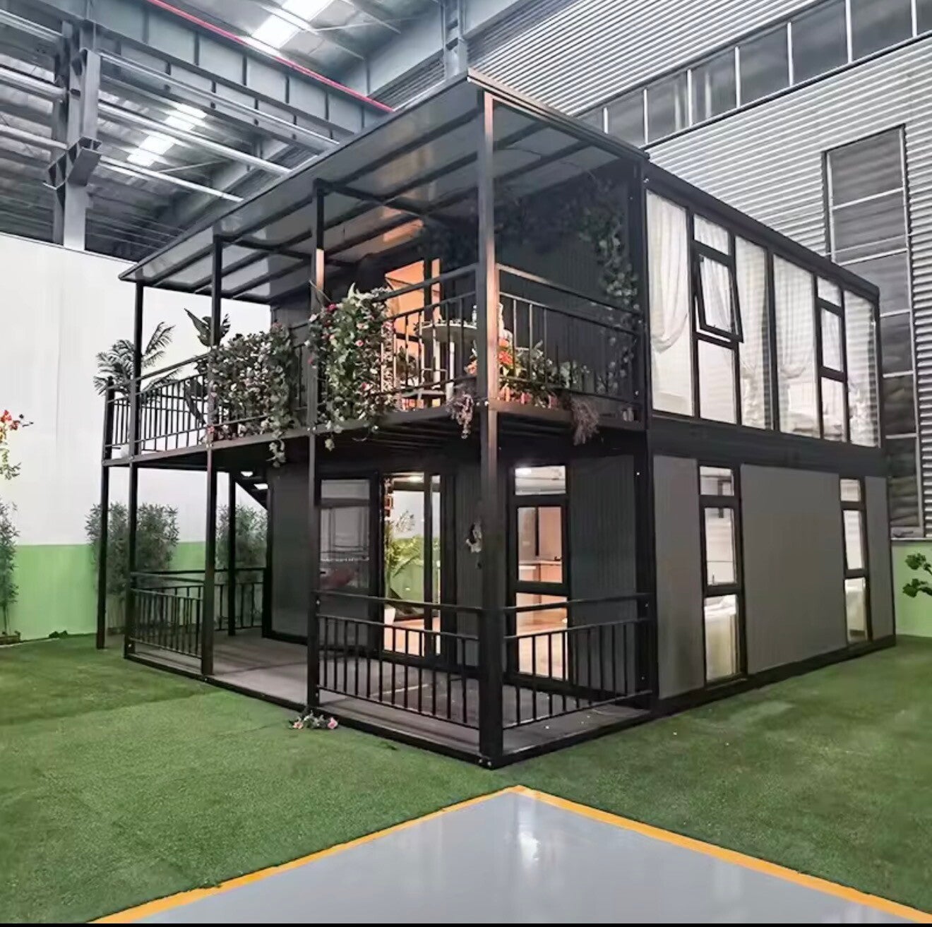 2 Story Prefab Container Cottage House With 3 Bedroom
