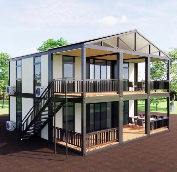 Prefab House 2 Story Container Home Modern Modular Detachable Container House Price Luxury Hotel 2 3 Bedroom 20 40 Feet Villa
