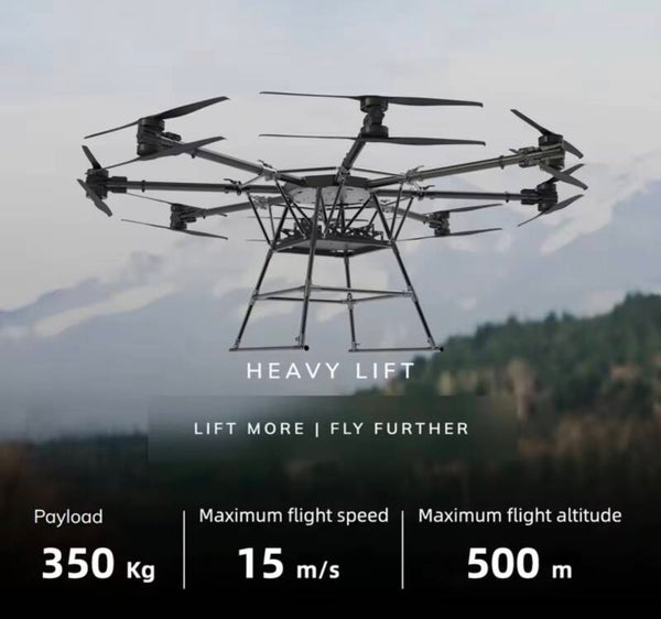 Industrial-grade Foldable Lithium Battery UAV with a 20-minute Flight Duration Use for Emergency Rescue drones