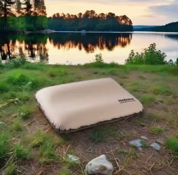 Outdoor Inflatable Square Camping Travel Pillow Waterproof & Foldable Medium Firmness -20 to -40 Comfort