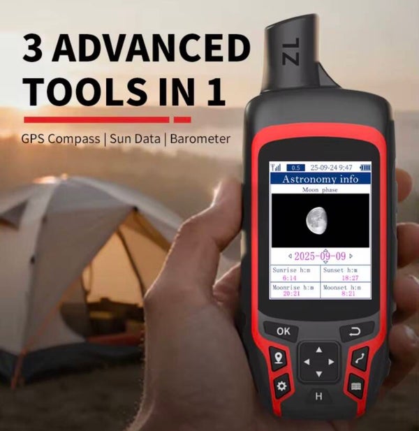 Handheld GPS Navigator with Multi Satellite Positioning and Track Logging for Outdoor Navigation