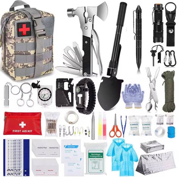 High Capacity Emergency Kit Tactical First Aid Kit Emergency Kit Outdoor Survival Tools IFAK Molle Pouch for Camping Hiking