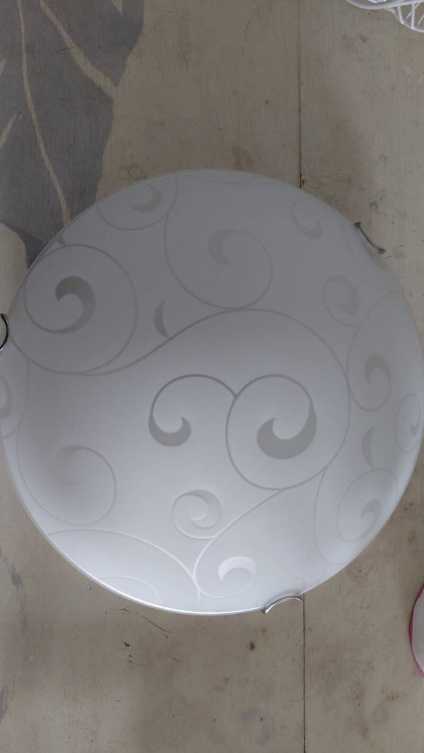 Plafoniera bianco opaco