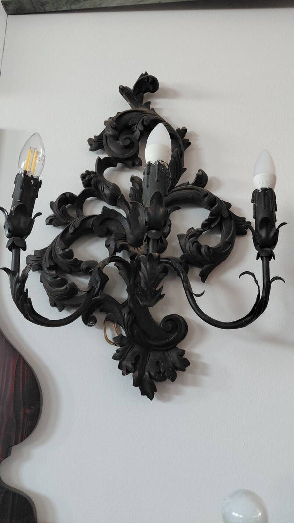 Coppia Applique legno