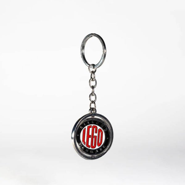 Lego draaiende retro sleutelhanger met logo uit 1950