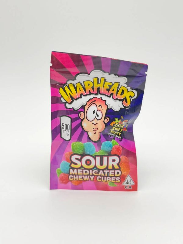 Warheads Sour Medicated Chewy Cubes