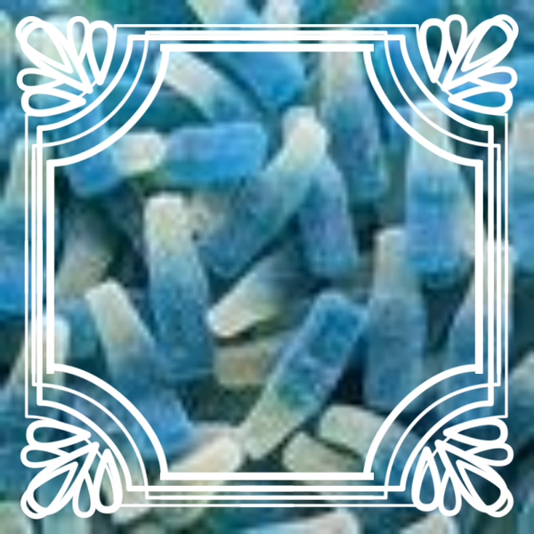 0022 - BOUTEILLES BLEUES SUCRÉES FRAMBOISE