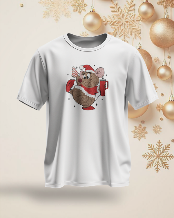 Camiseta bordado Navidad