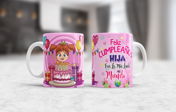 Taza CUMPLE HIJA/HIJO
