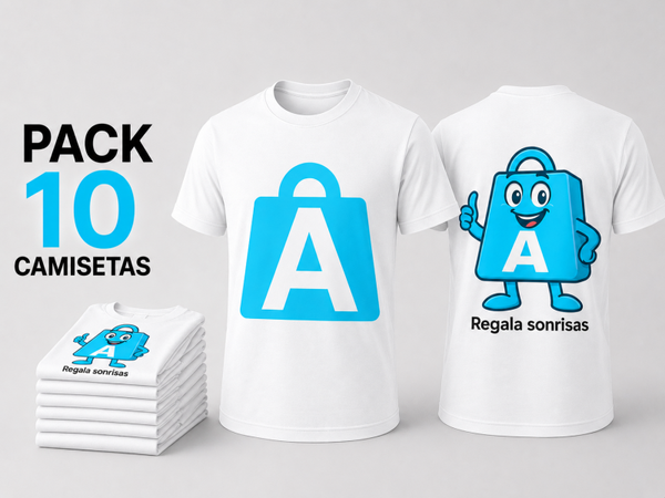 Pack 10 Camisetas Grande delante y detras