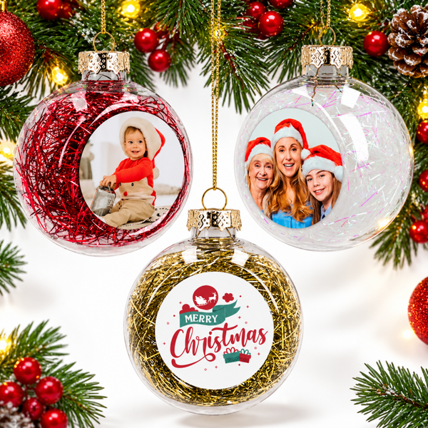 Bola de Navidad Personalizada con Foto, Nombre o Texto