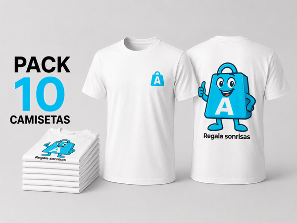 Pack 10 Camisetas pecho/espalda