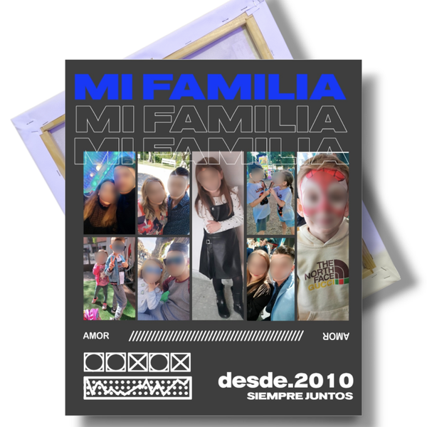 Cuadro de lienzo MI FAMILIA